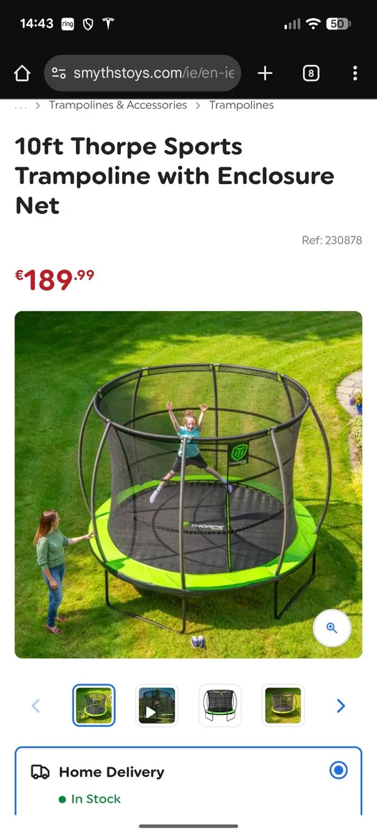 Trampoline brand new 10ft