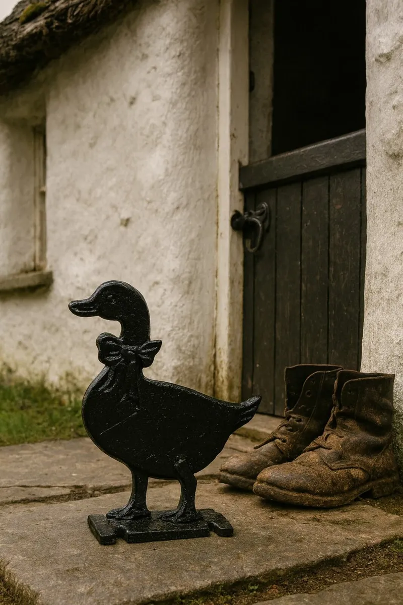 antique vintage cast iron door duck farm cottage - Image 1