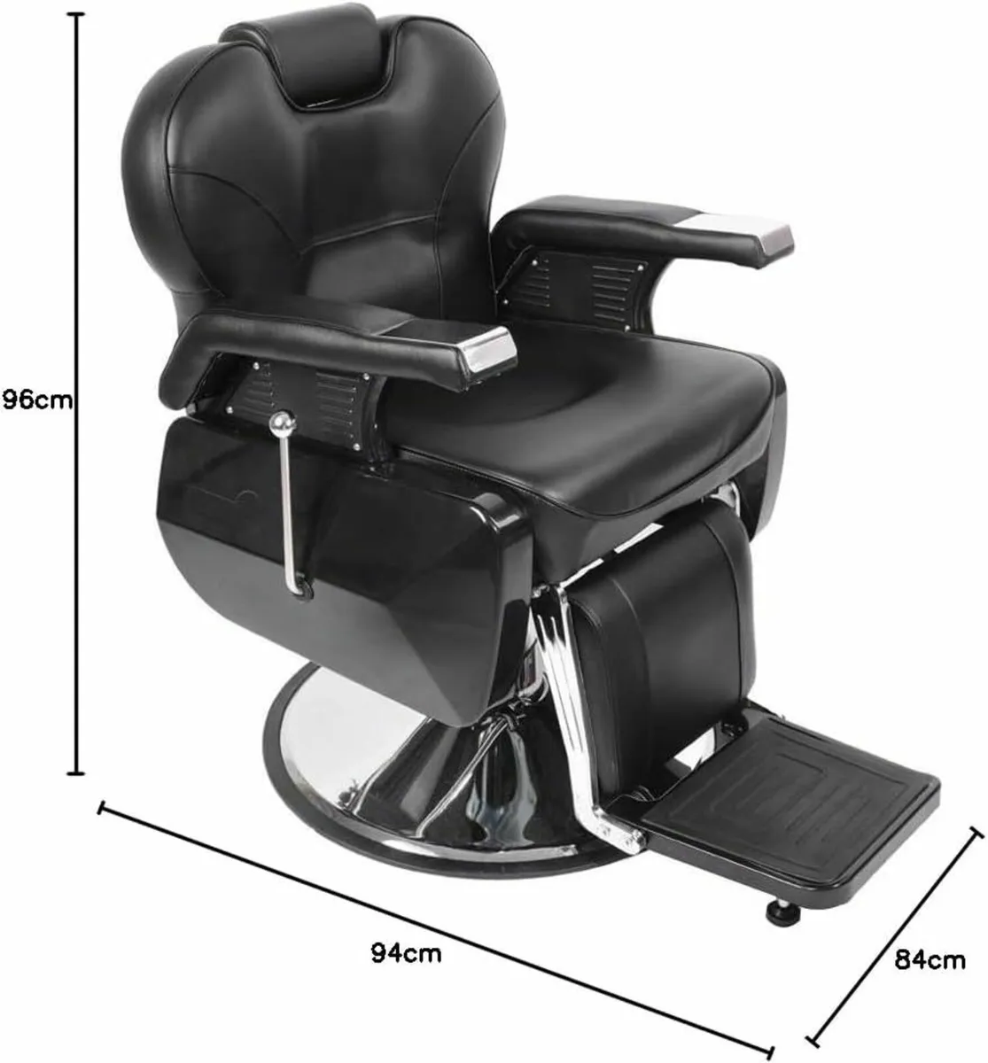 Barber Chair 360° Professional Reclining Salon - Image 1