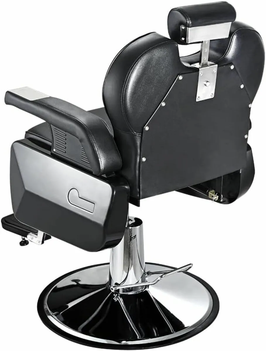 Barber Chair 360° Professional Reclining Salon - Image 3