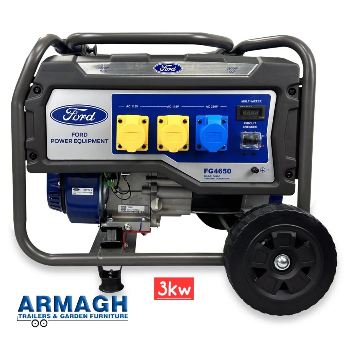 New FORD generator 3kv 5.5kv 6.5kv 7.9kv key start - Image 3