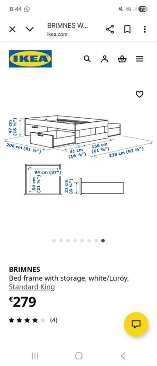 Brimnes King Size Bed - Image 2