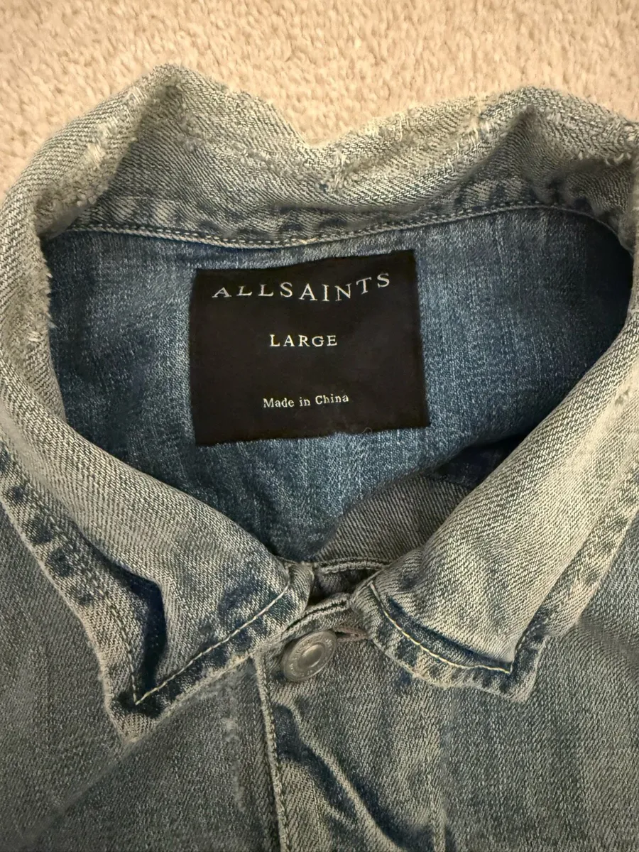 All Saints Large Denim Jacket - Image 3