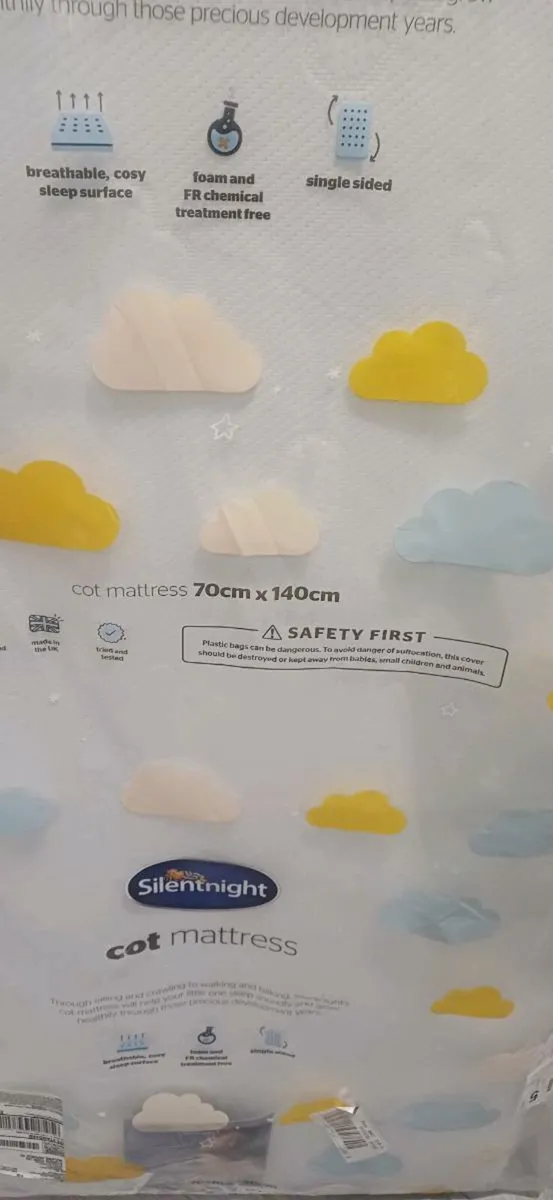 Silent Night Childs Bed Mattress 70 X 140cm - Image 2