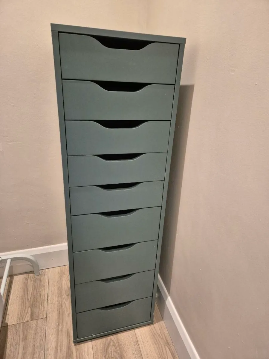 IKEA ALEX drawer unit 9 drawers - Image 1