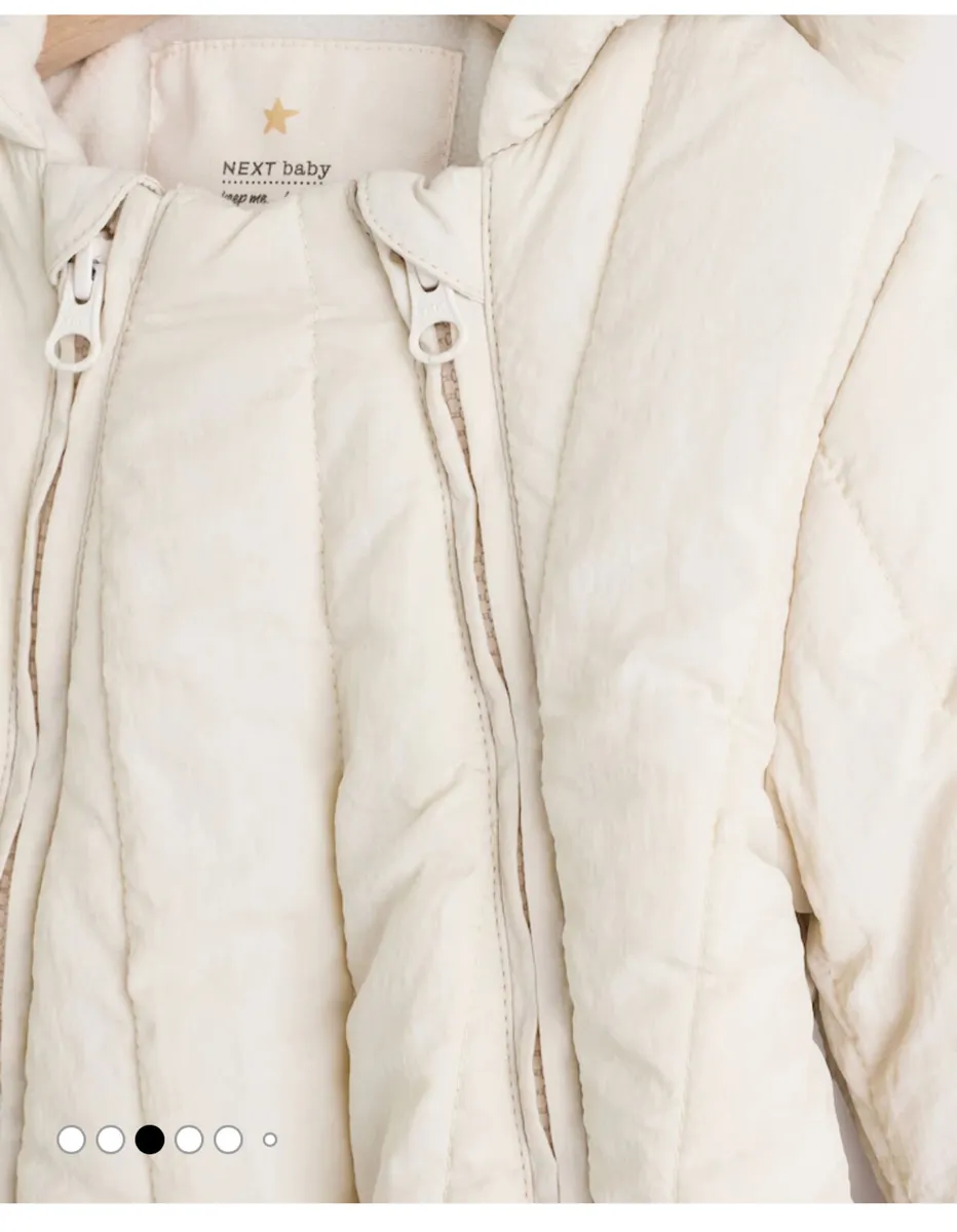 Cream baby pramsuit - Image 3