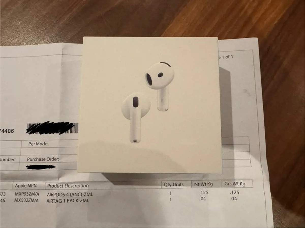 AirPods 4 ANC Active Noise Cancellation version- Brand New Unopened with proof of purchase - Image 1