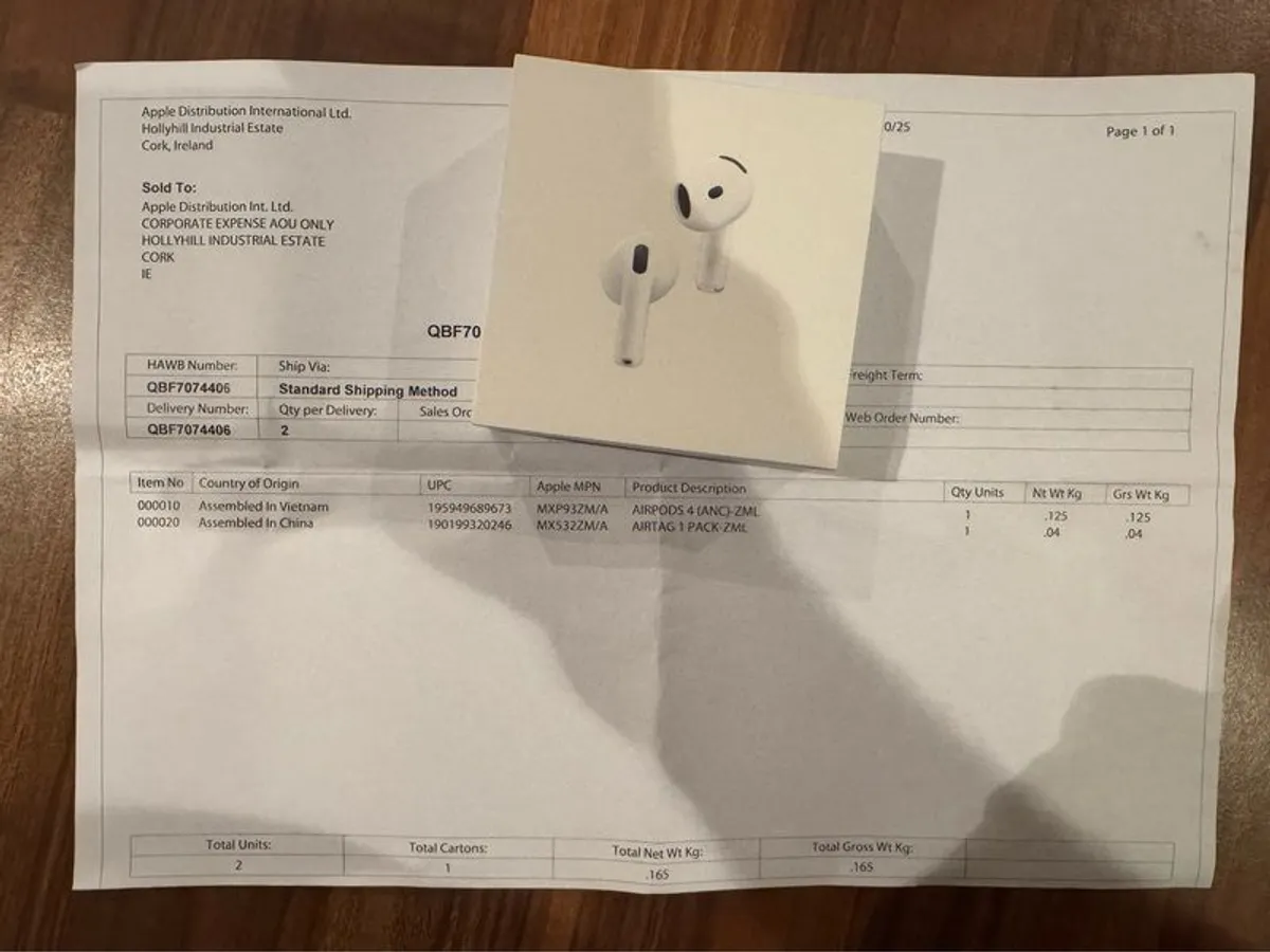 AirPods 4 ANC Active Noise Cancellation version- Brand New Unopened with proof of purchase - Image 2