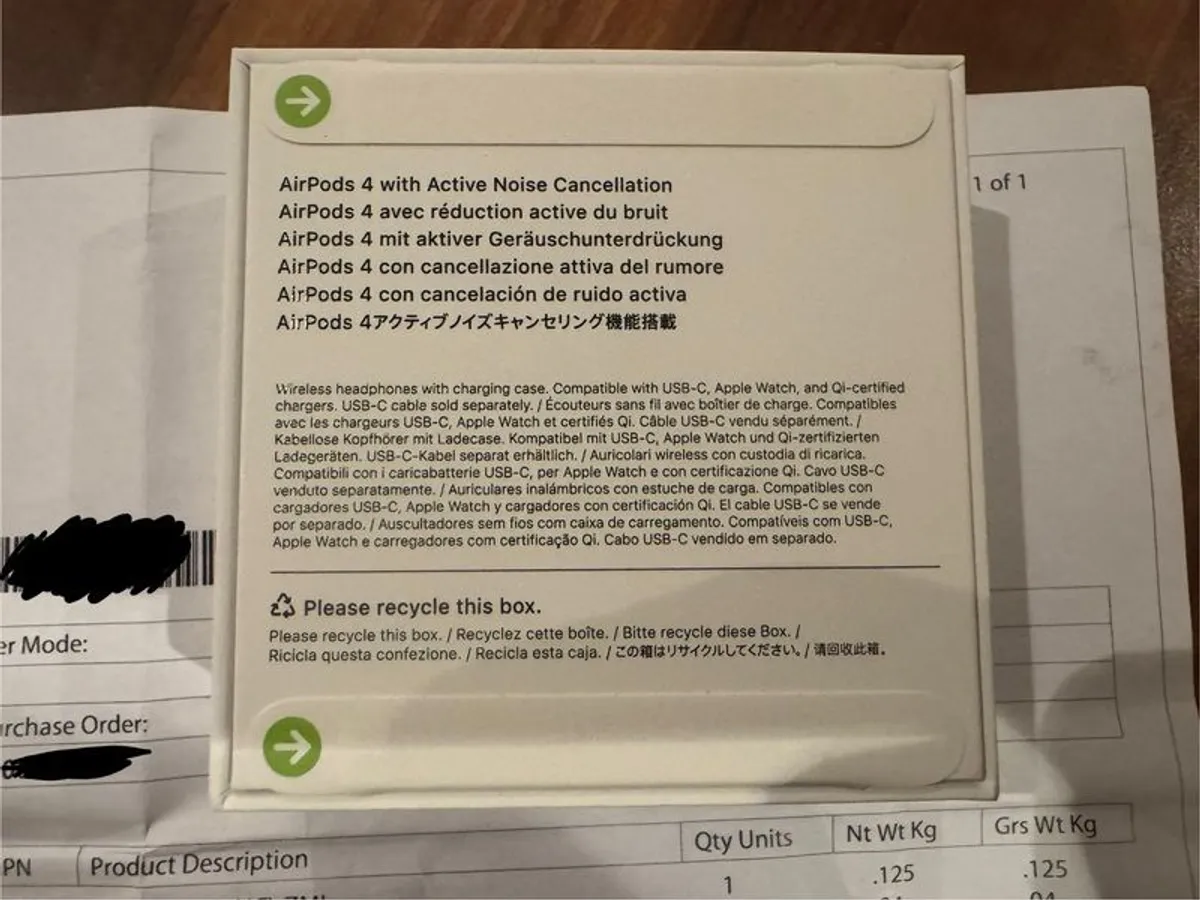 AirPods 4 ANC Active Noise Cancellation version- Brand New Unopened with proof of purchase - Image 3