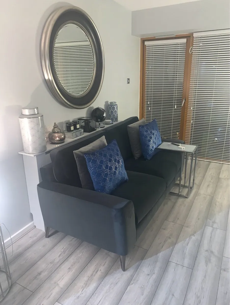 EZ Living Sofa and Footstool - Image 1
