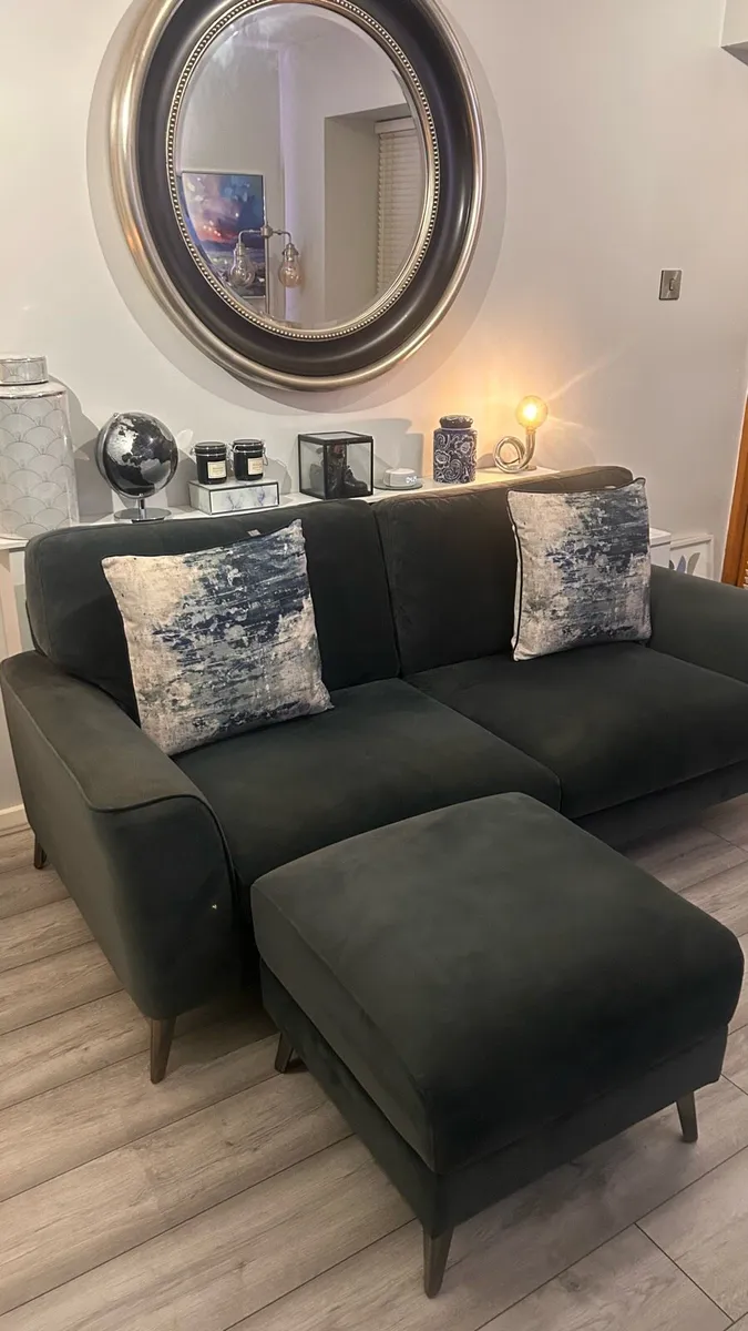 EZ Living Sofa and Footstool - Image 3