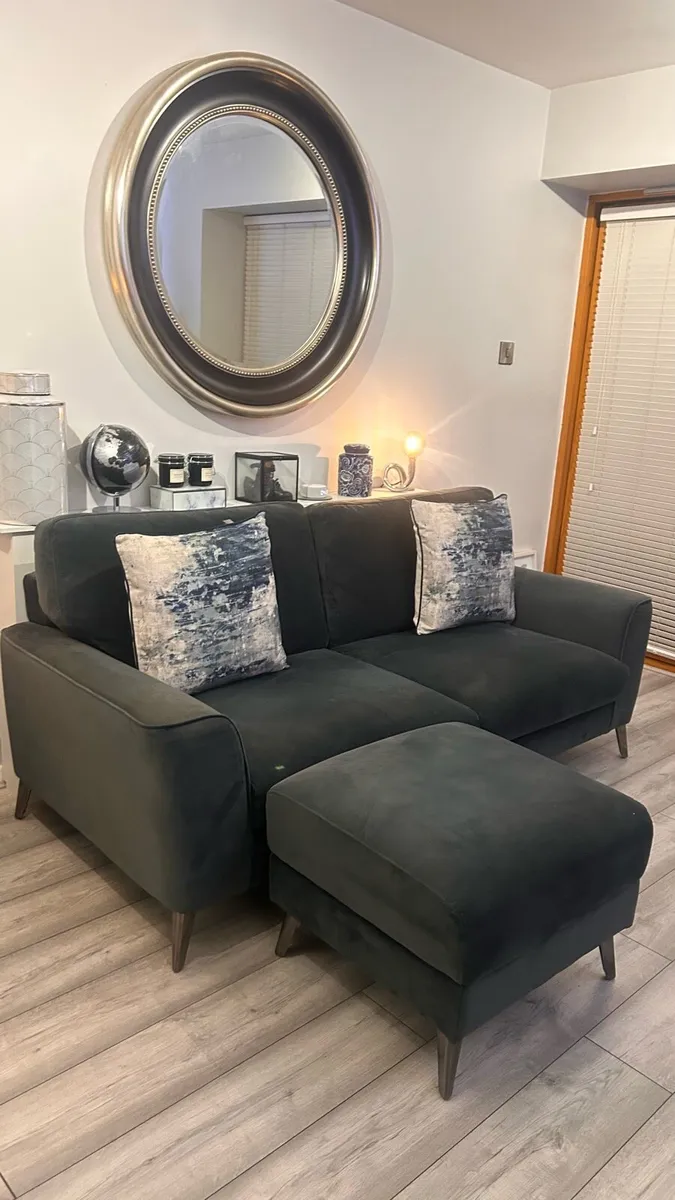 EZ Living Sofa and Footstool - Image 4