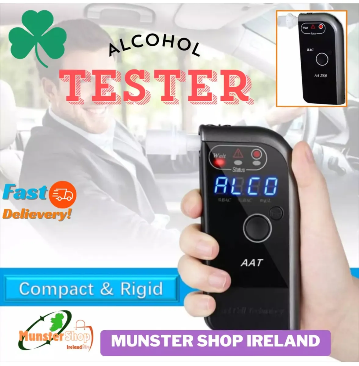Alcohol Tester Breath Analyser High Accuracy