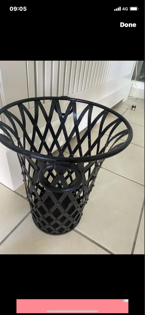 Metal Waste Basket - Image 2