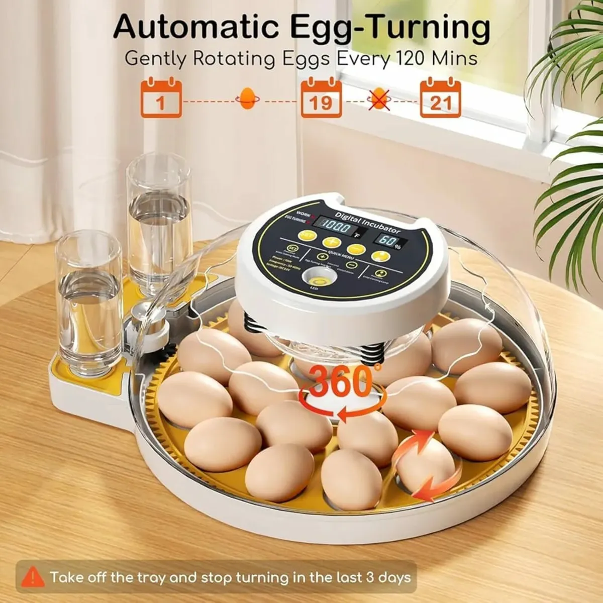 Egg Incubator for Hatching 18-60 egg Full Automati - Image 3