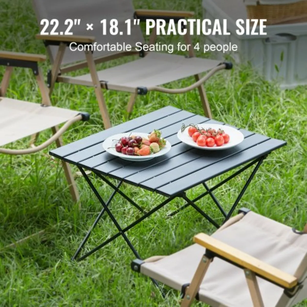 Folding Camping Table, Outdoor Portable Side Table - Image 3