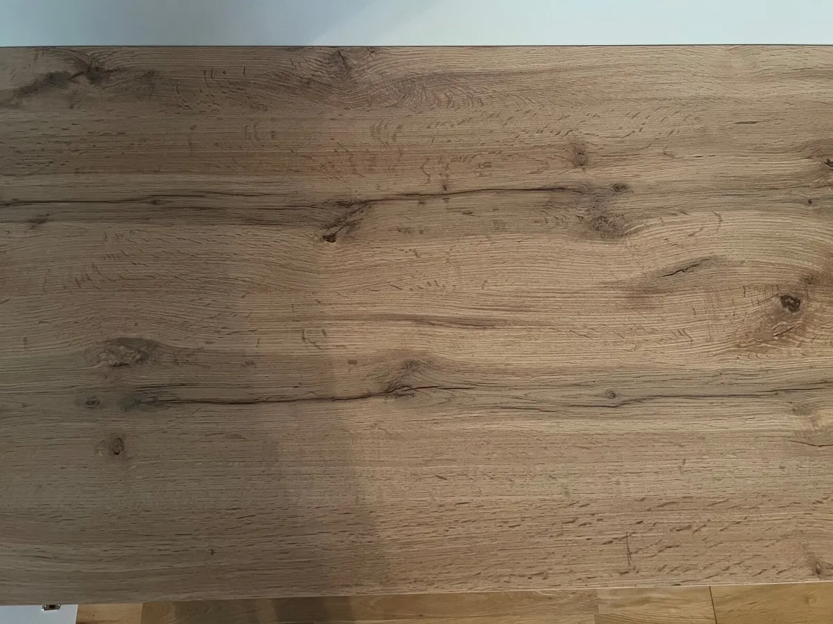 Desk with side cupboard and drawer - Image 4