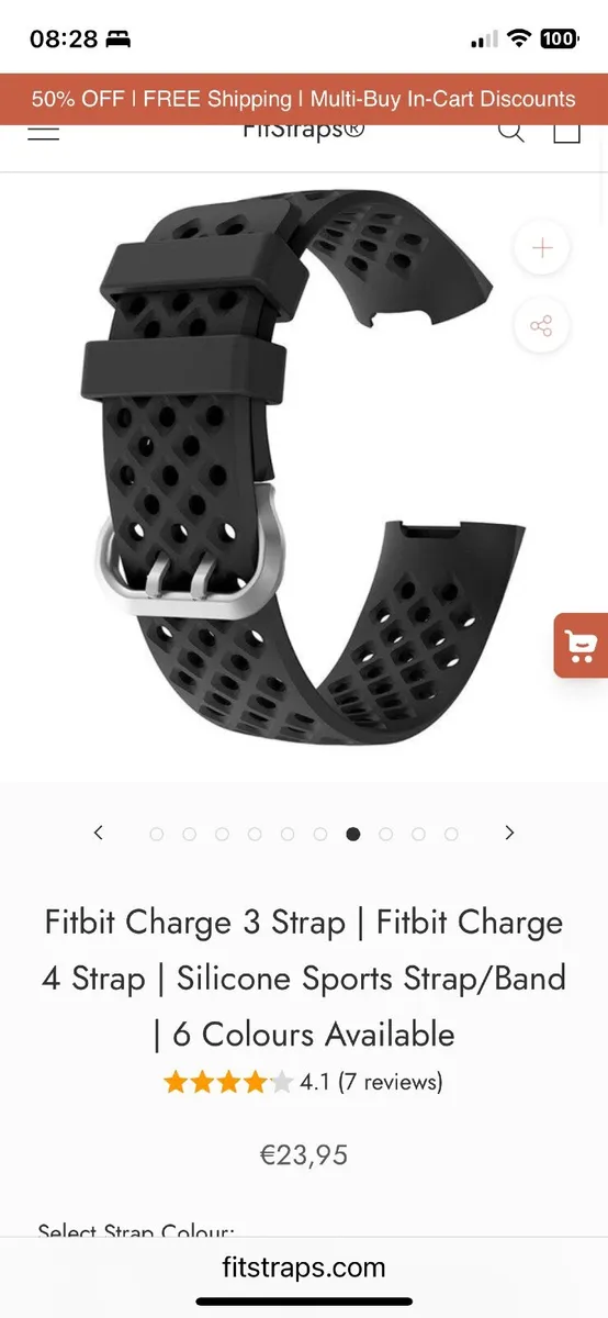 Fitbit Charge 3 Watch Strap - Image 2