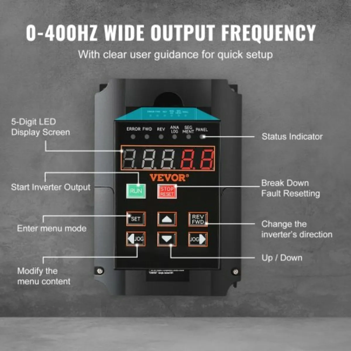 10HP, 7.5KW, 35Amps 220V 1 or 3 Phase Input to 3 P - Image 2