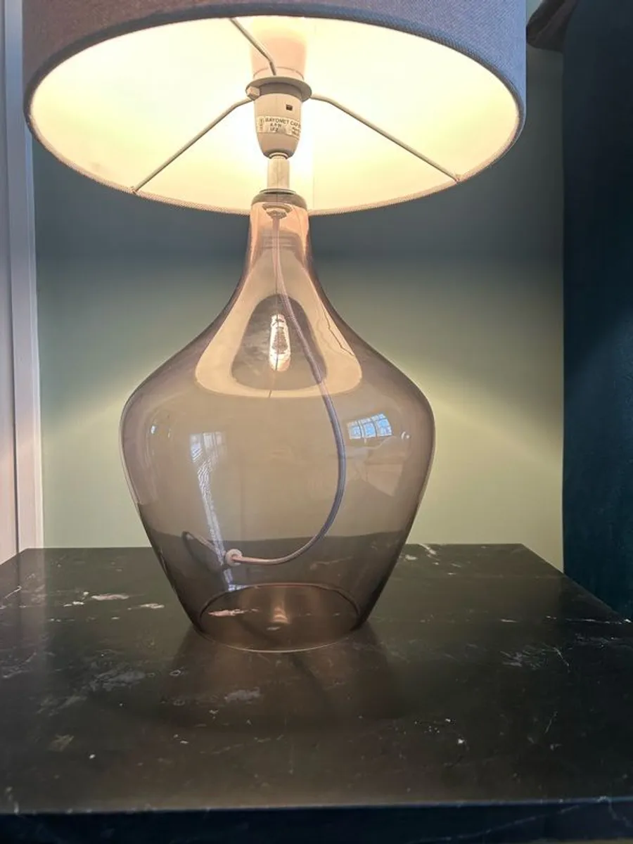 Modern Glass Table Lamp - Image 2