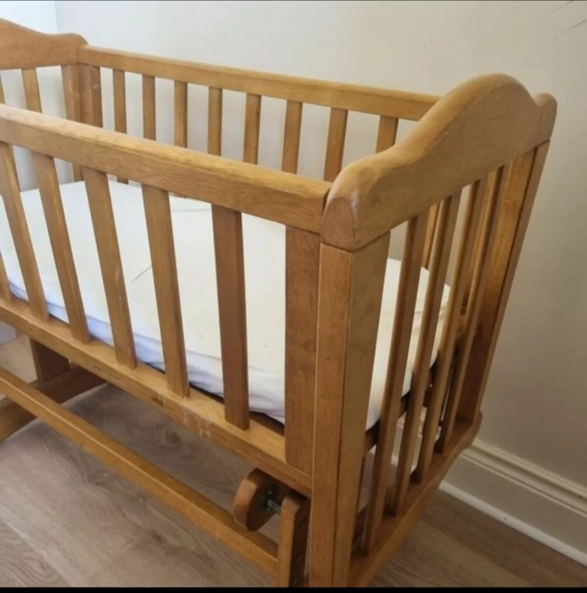 Wooden Rocking Crib - Image 2