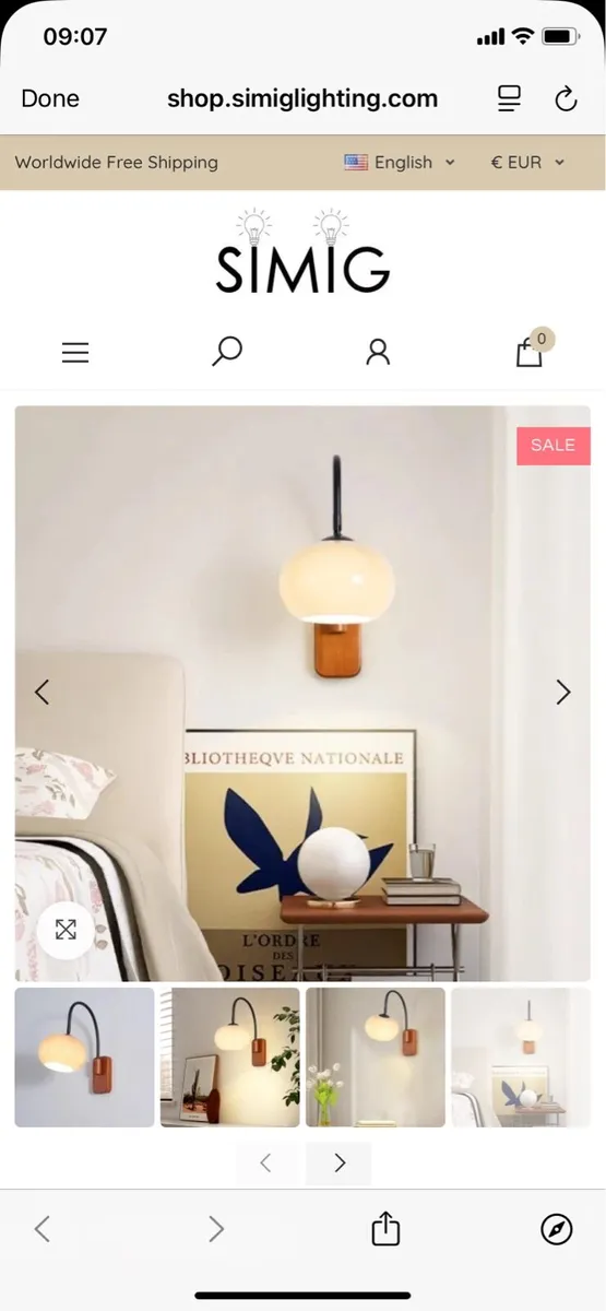A Pair of Mid Century Modern Lights - Image 1