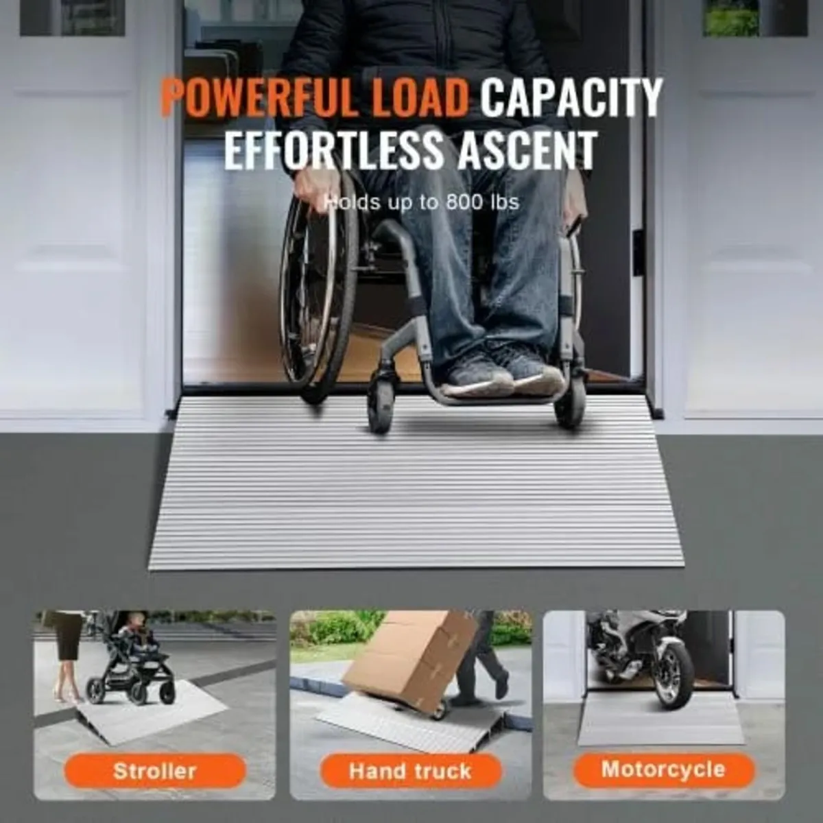 Door Threshold Ramp, 3" Rise, 800 lbs Load Capacit - Image 4