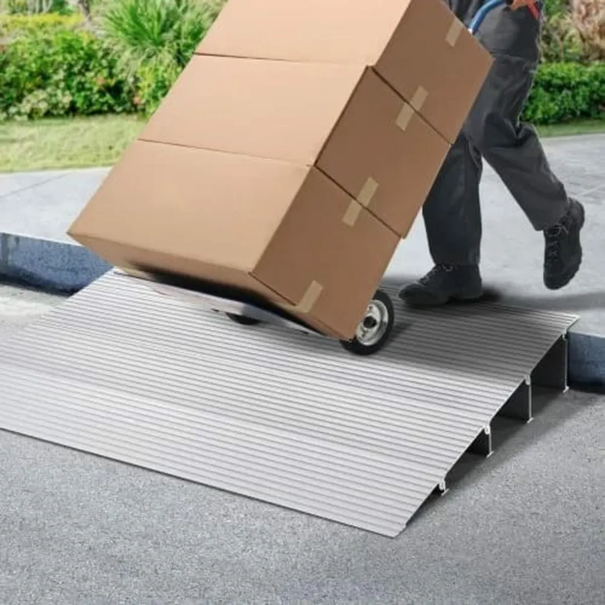 Door Threshold Ramp, 4" Rise, 800 lbs Load Capacit - Image 2