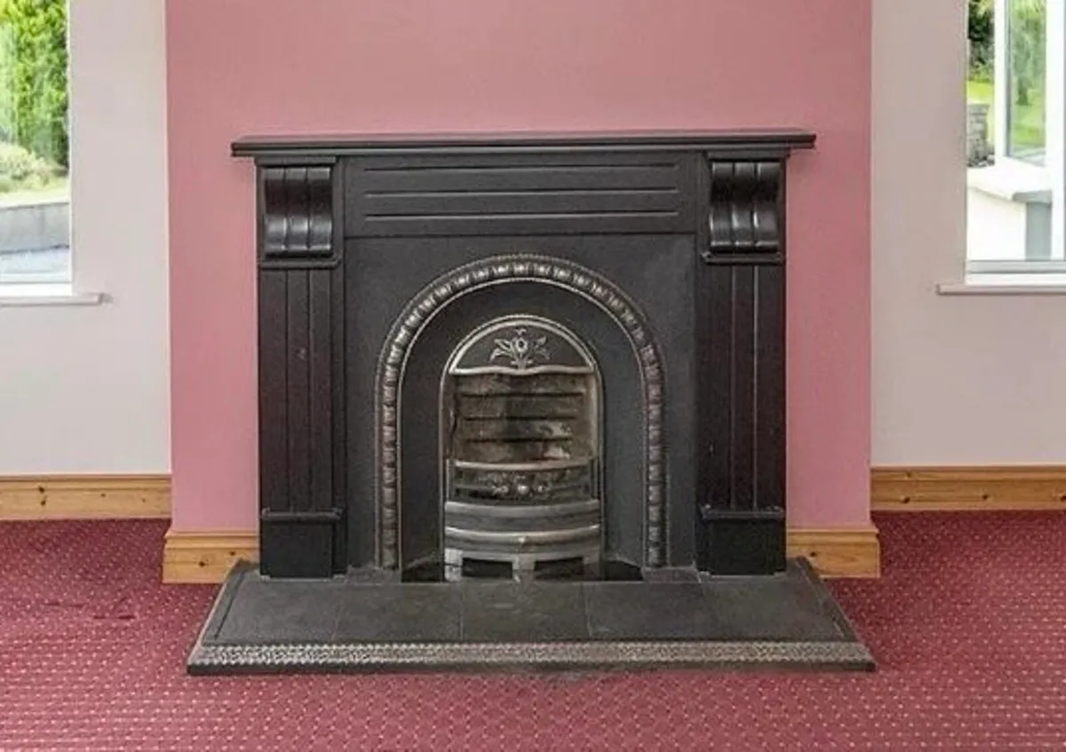 Fireplace surround and hearth