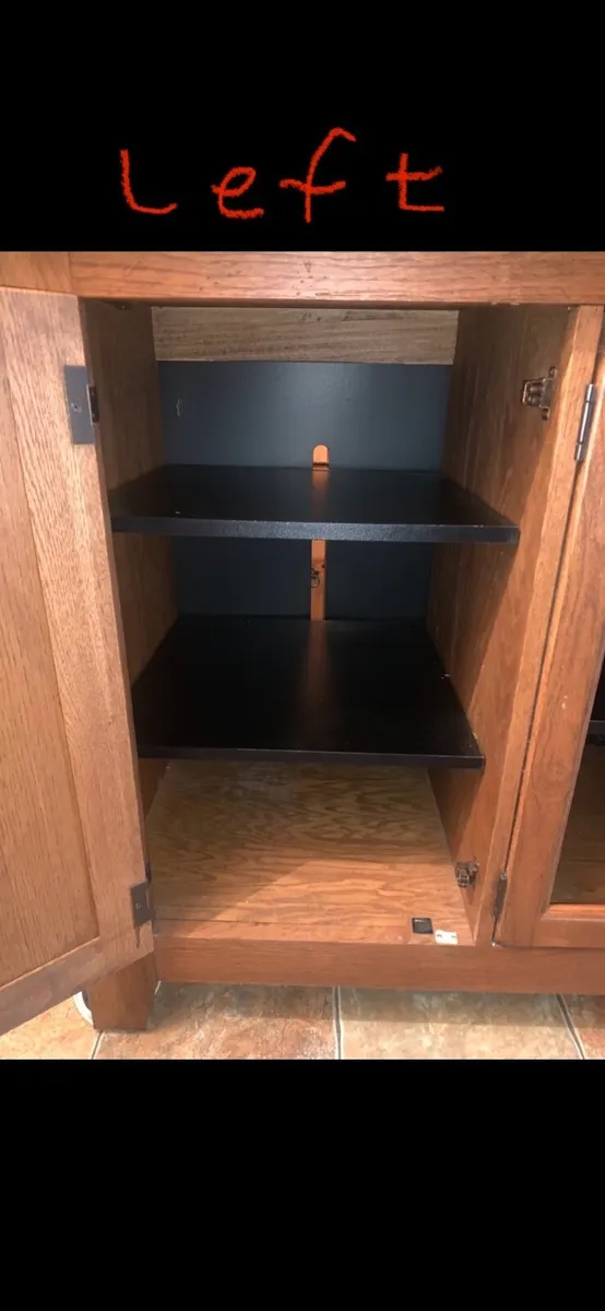 Solid Wood Sideboard Media Storage Cabinet - Image 2