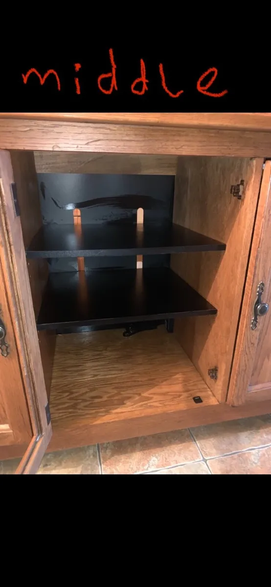 Solid Wood Sideboard Media Storage Cabinet - Image 3