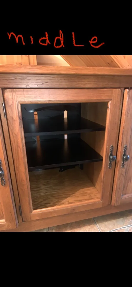 Solid Wood Sideboard Media Storage Cabinet - Image 4