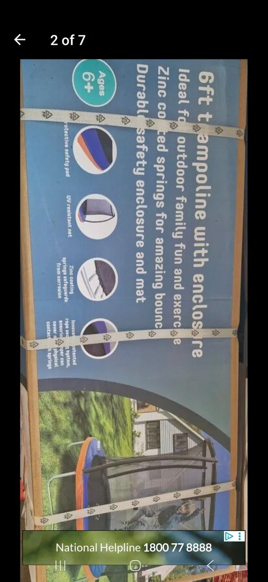 6 ft trampoline with enclosure, Brand new in box - Image 2