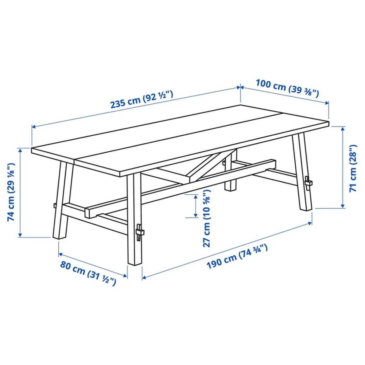 IKEA Möckelby Dining Table Large - Image 2