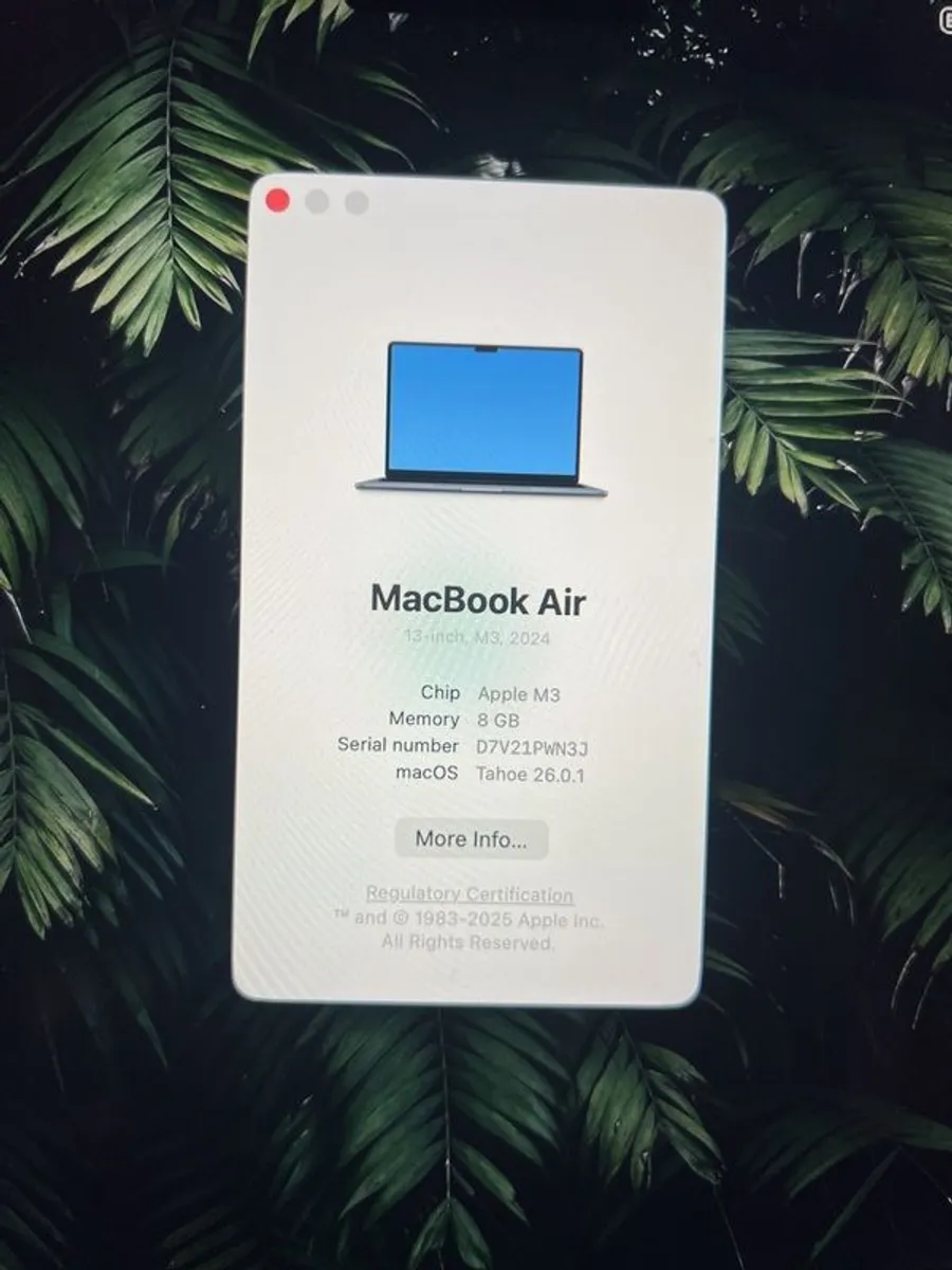 MacBook Air 2024 M3 Excellent Condition, Barely Used. - Image 3
