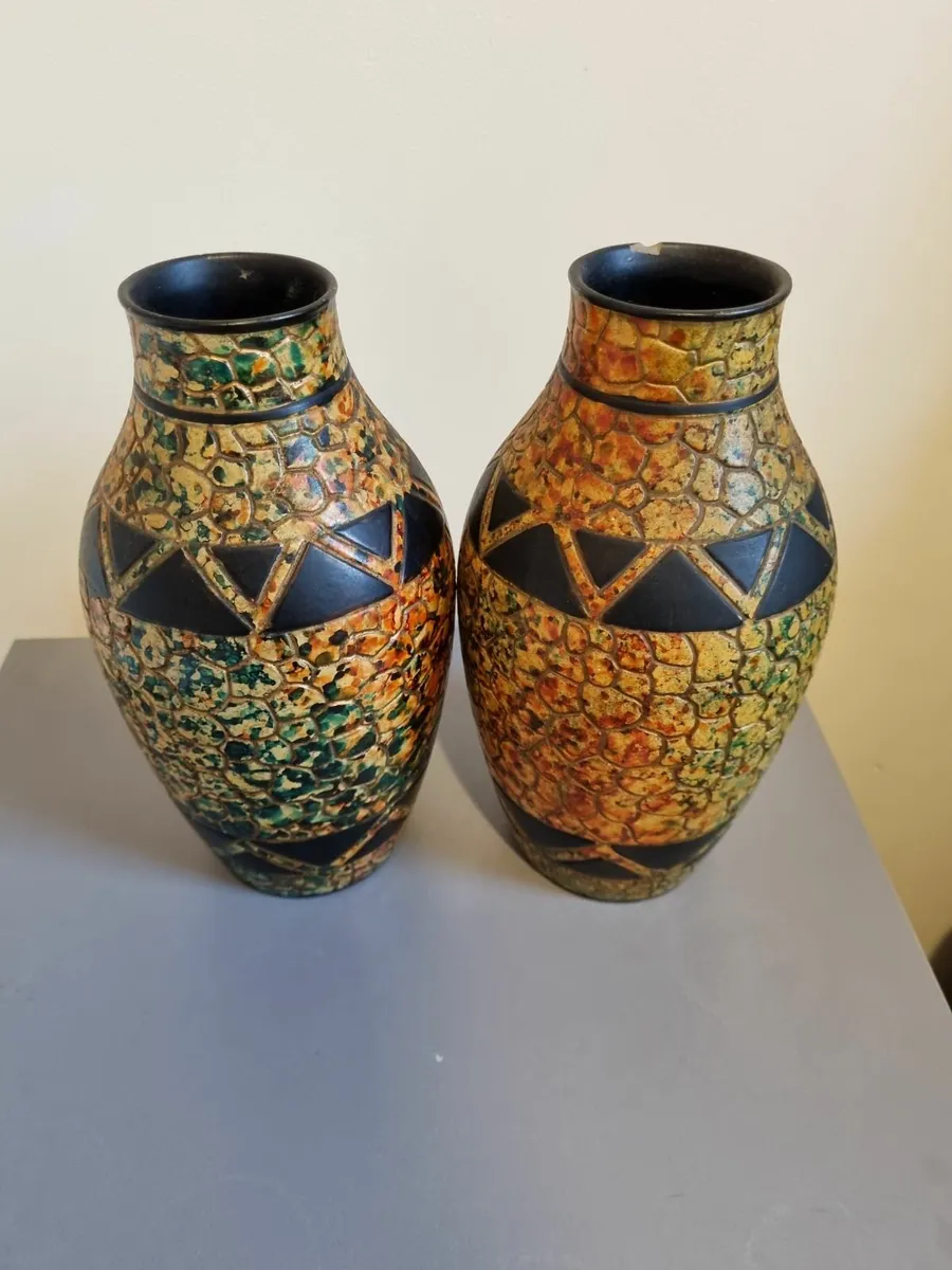 Art Deco Pebble vases - Image 1