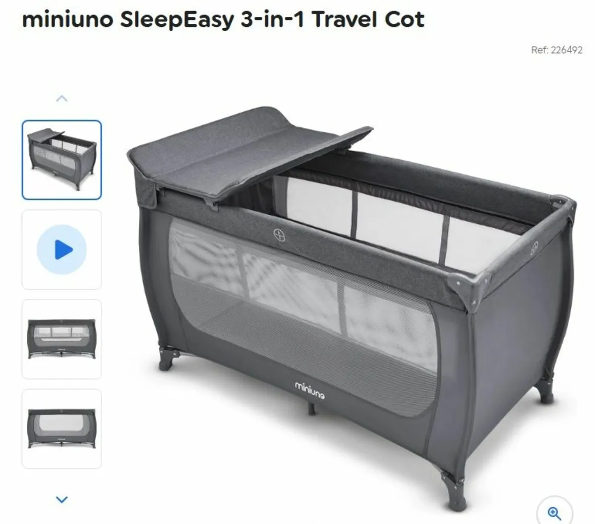Travel Cot (foldaway)
