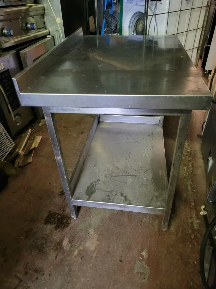Table Stainless Steel Shelved. - Image 3