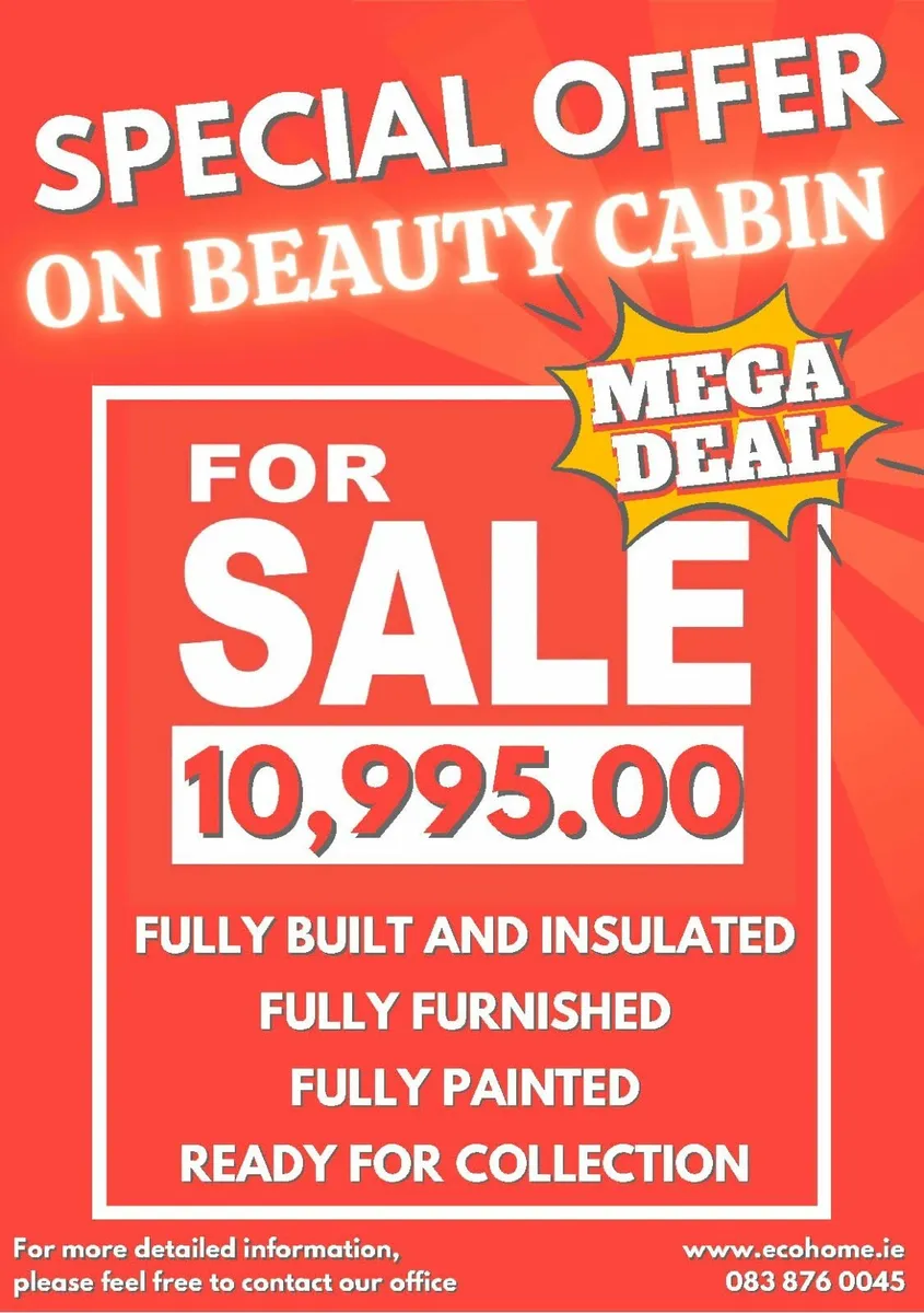 Ecohome Log Cabins Beauty Salon 4m x 3m - Image 4