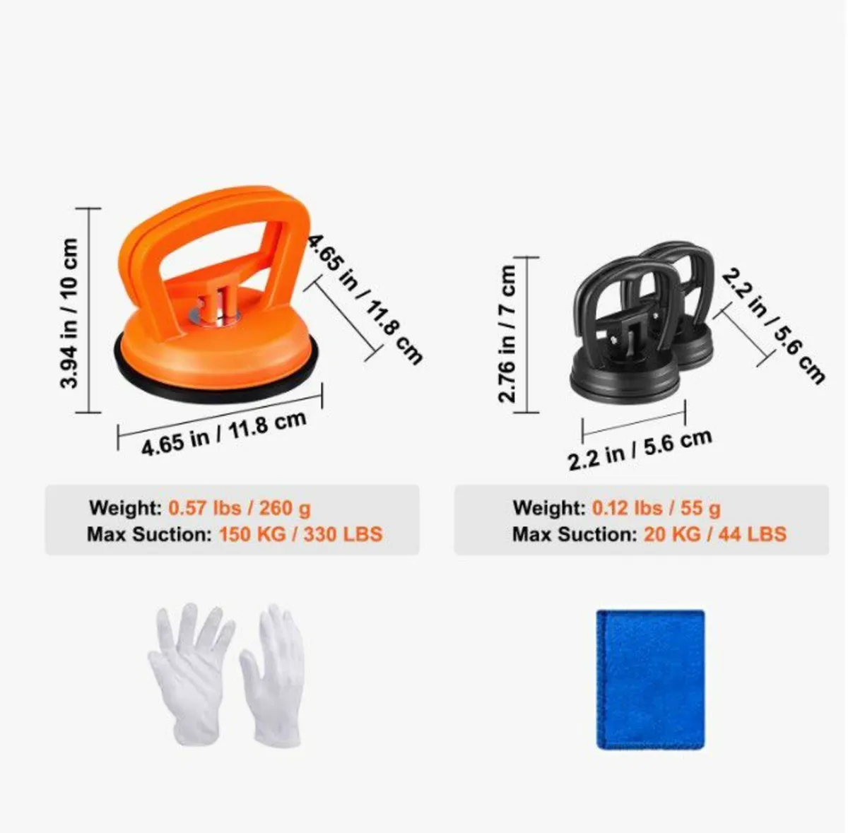 3 Pack Suction Cups Paintless Car Dent Removal Kit - Image 2