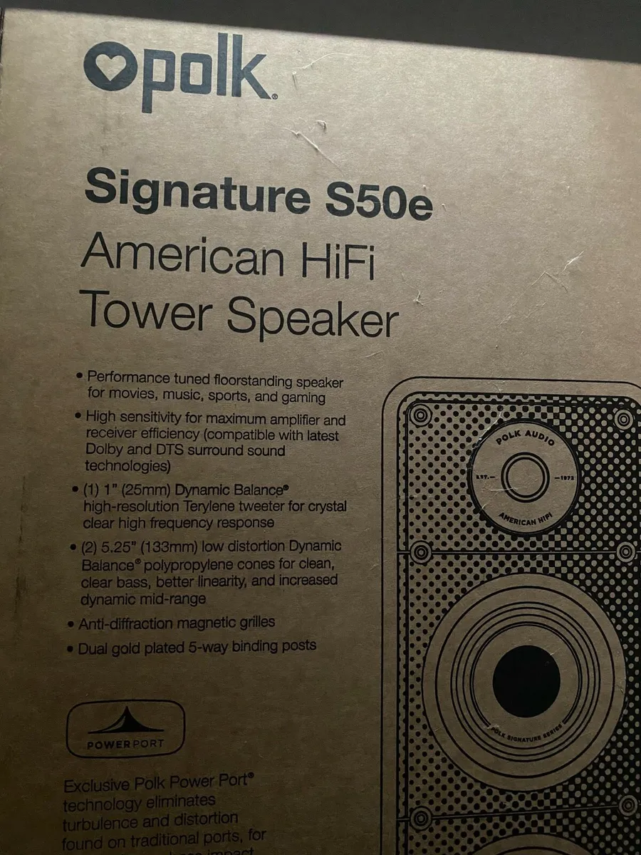 Polk Signature s50e Floor Standing speakers. - Image 2