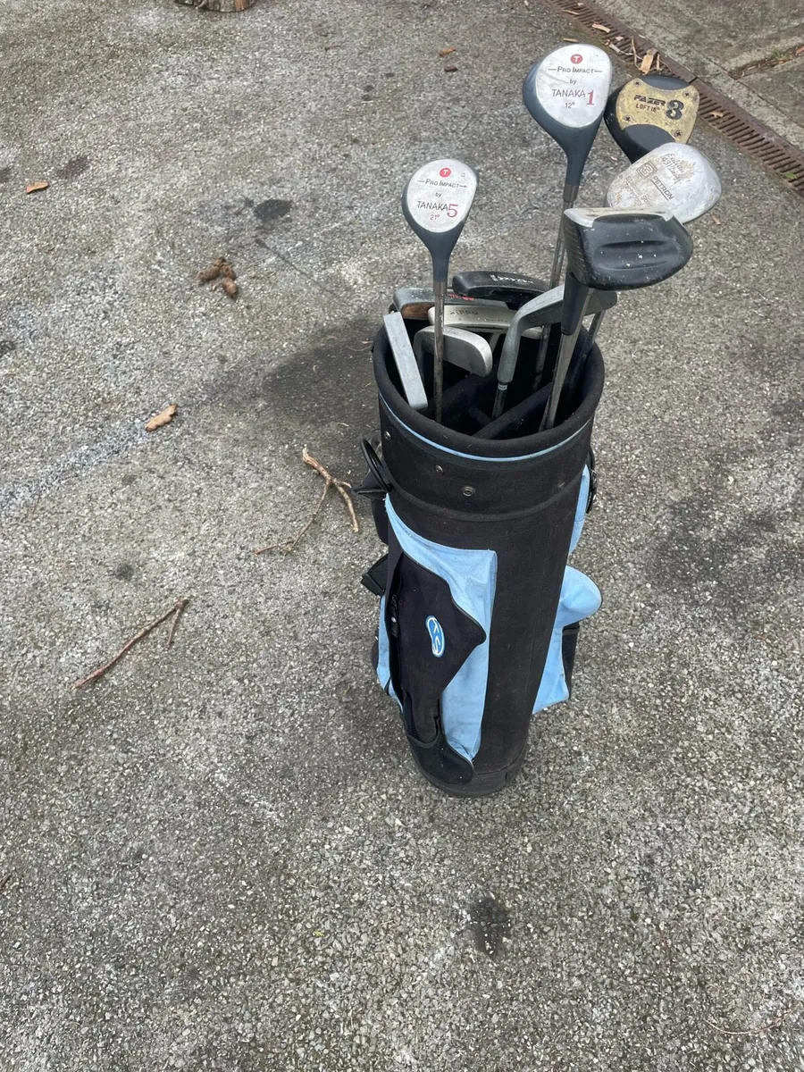 Golf clubs and bag - Image 2