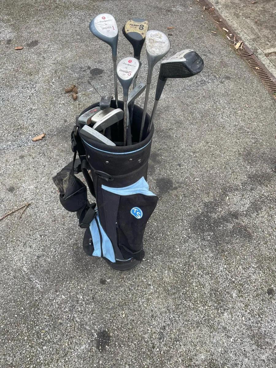 Golf clubs and bag - Image 3