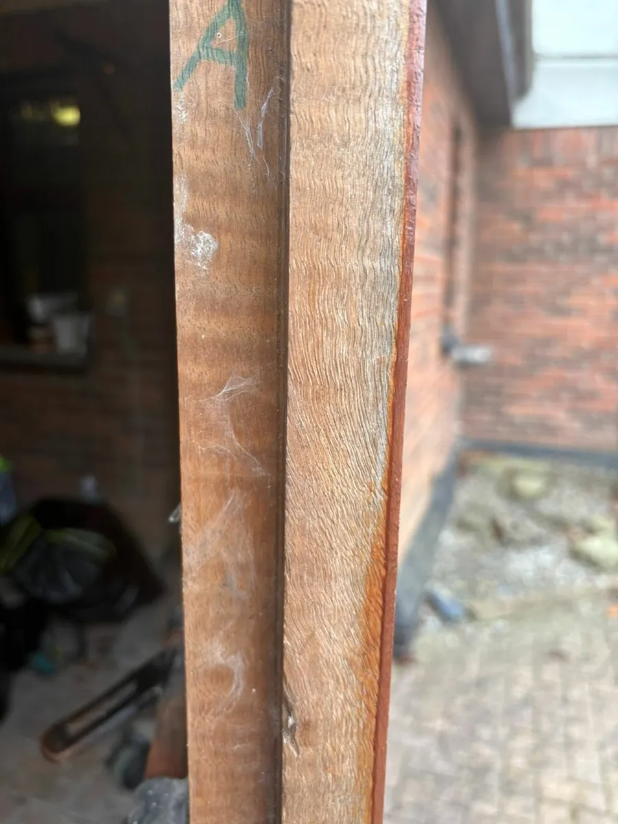 Solid Teak Garage Doors and surround - Image 4