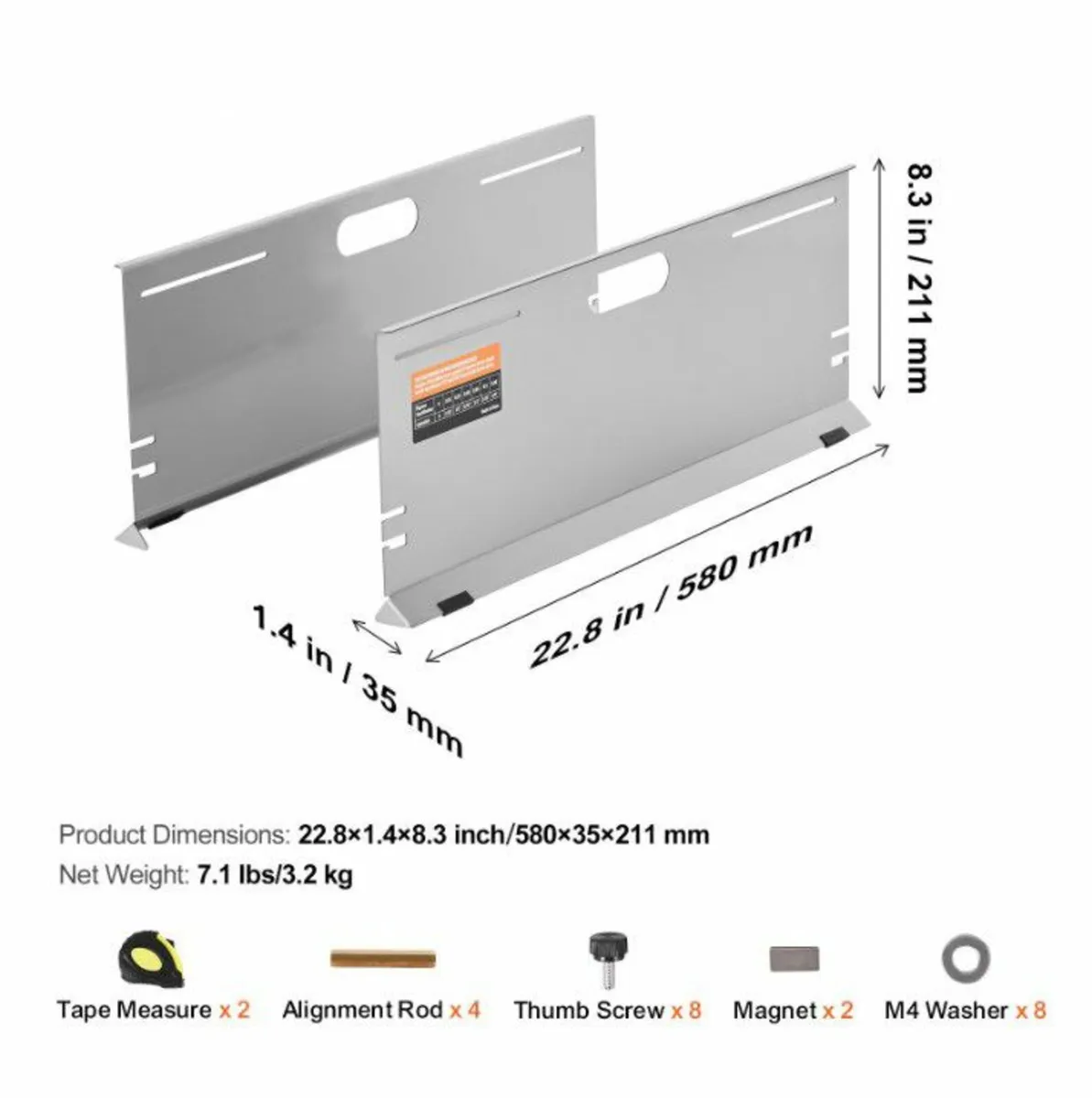 Wheel Alignment Tool, 2-Pack Alignment Tool Plates - Image 2