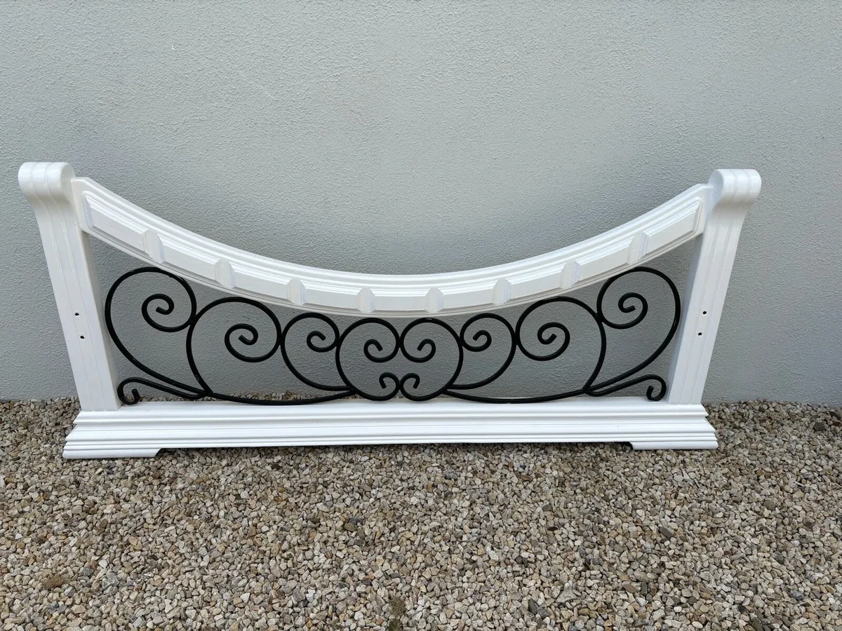 Double wrought iron bed - Image 2