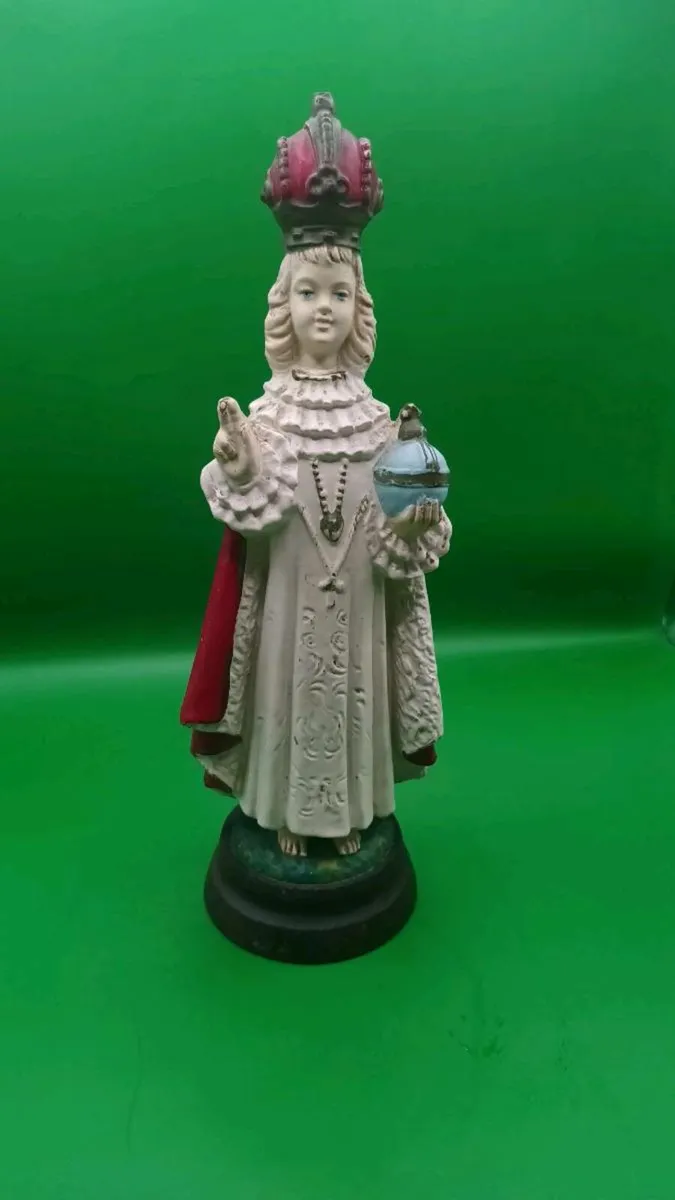 Vintage wooden hand painted Child of Prague - Image 1