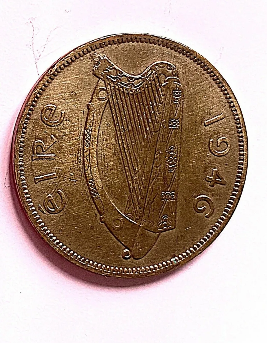 Irish Penny;Ha'penny;Farthing From 1946, Free Post - Image 2