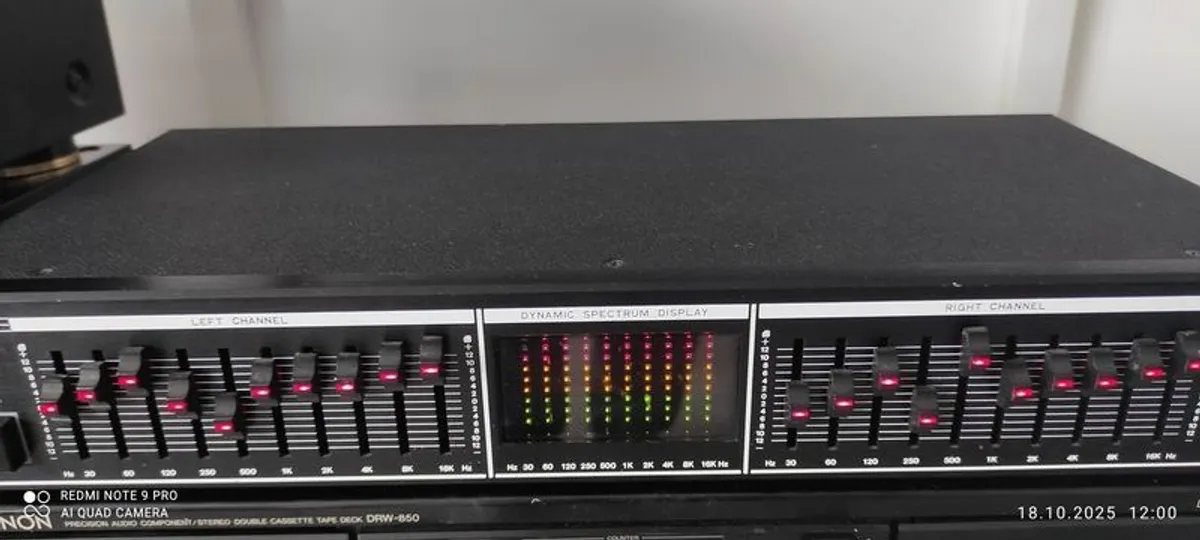 Mega-RAR  !!!  Amazing Monacor GE-2020 2 x 10 Band Graphic Equalizer Analyzer - Vintage - Image 1