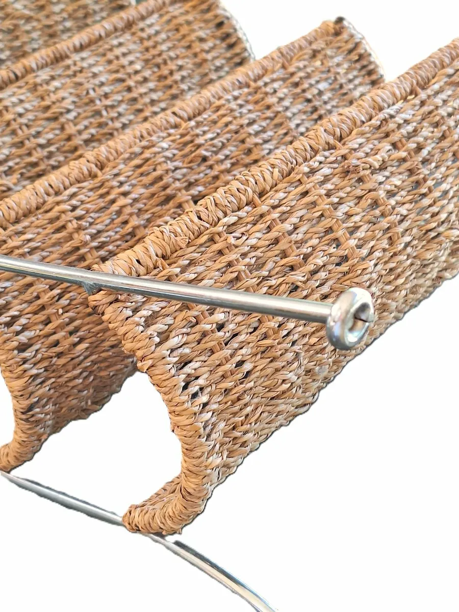 Freestanding Rattan Wine/Scarf Rack - Image 3